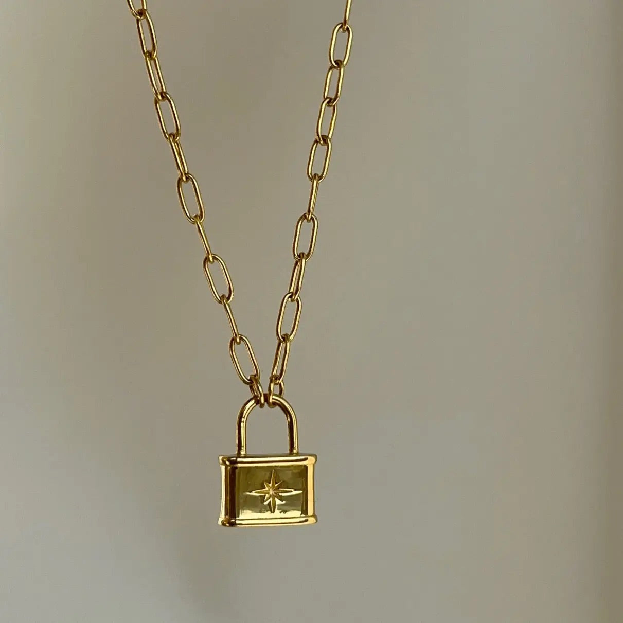 Star Lock Necklace