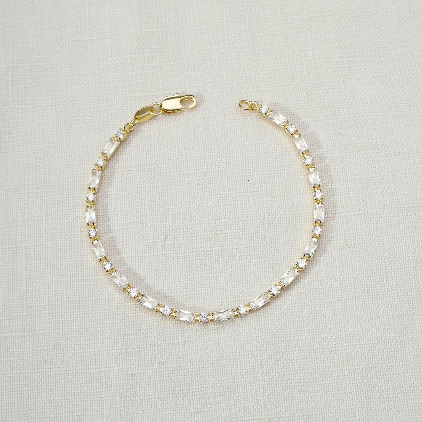 Baby Baguette Tennis Bracelet