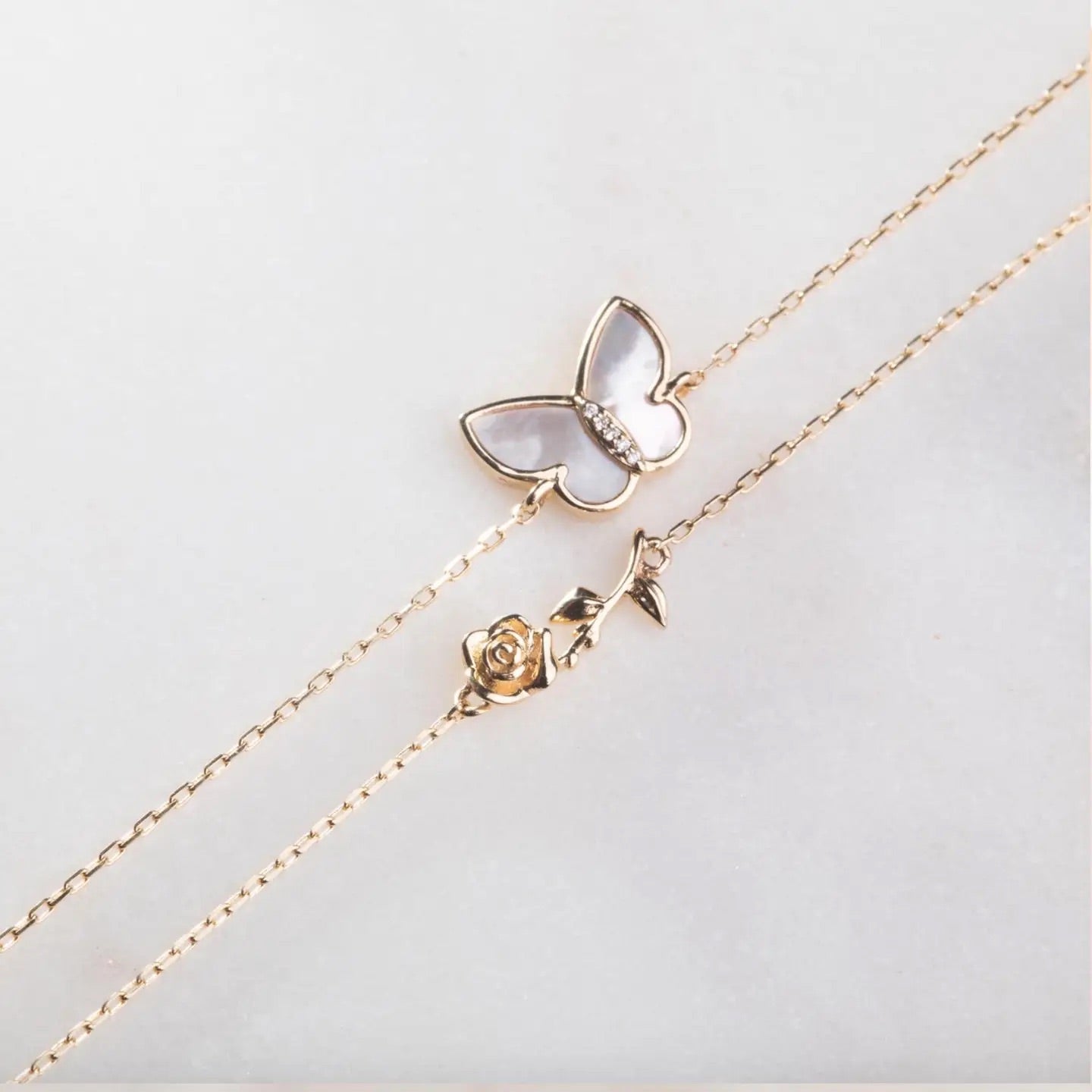 Mini Rose Solid Gold Bracelet