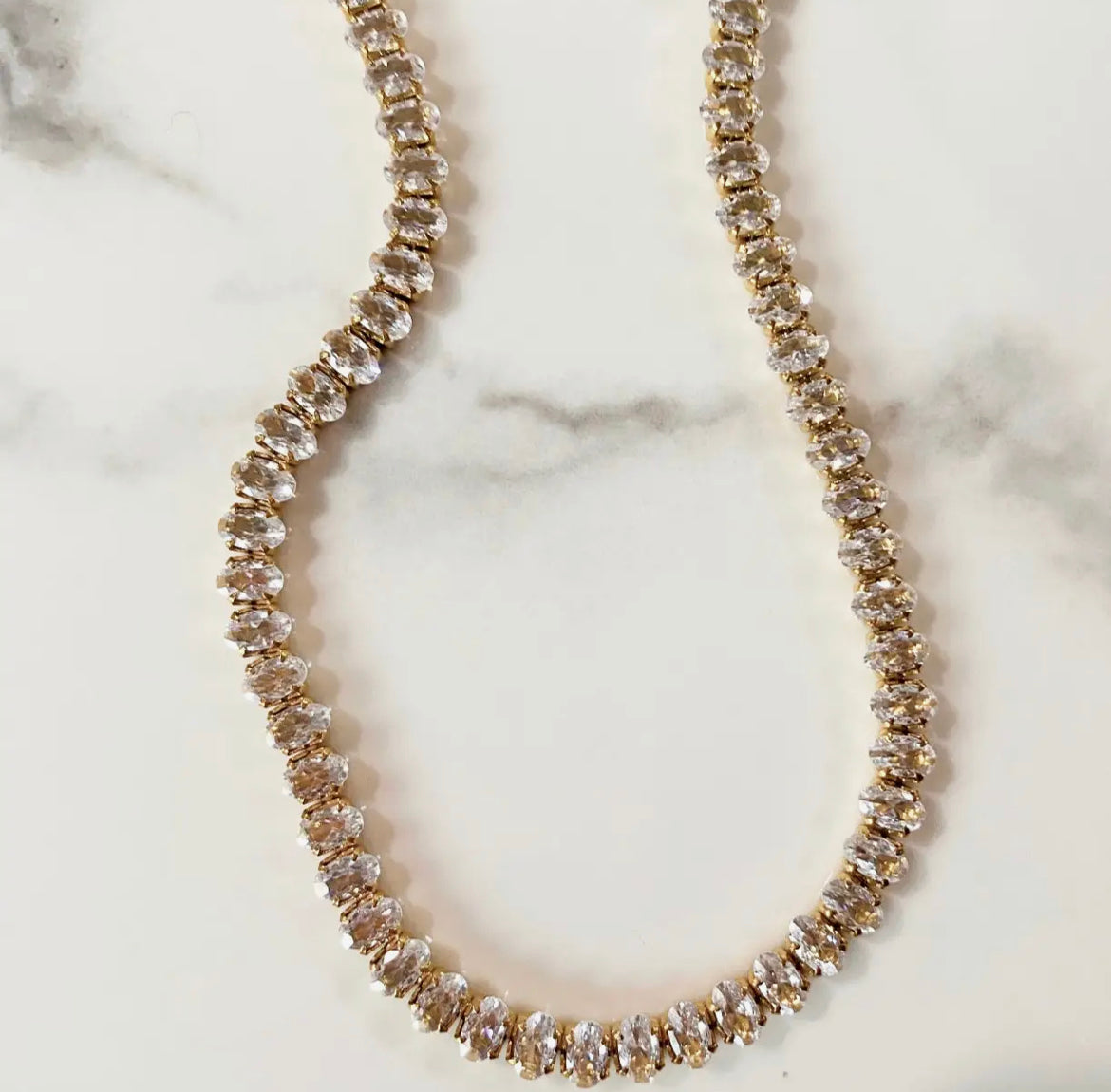 Diana Heirloom Chunky Tennis Necklace