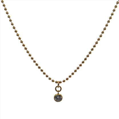 One Charm Beaded Necklace