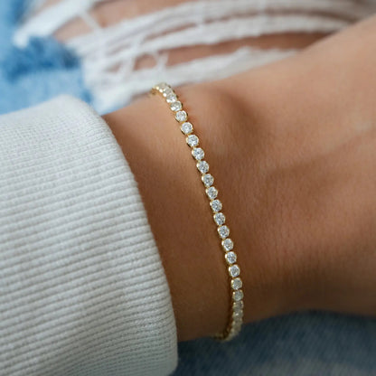 Round Diamond Tennis Bracelet