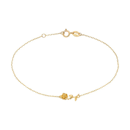 Mini Rose Solid Gold Bracelet