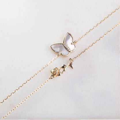 Mini Rose Solid Gold Bracelet