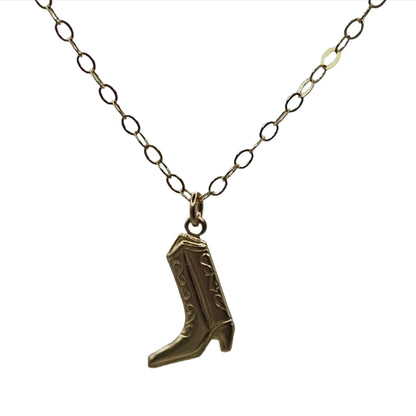 Cowgirl Boot Necklace