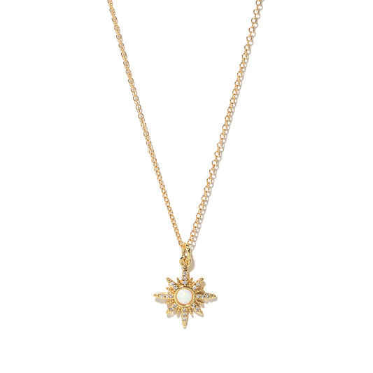 Opal Star Necklace